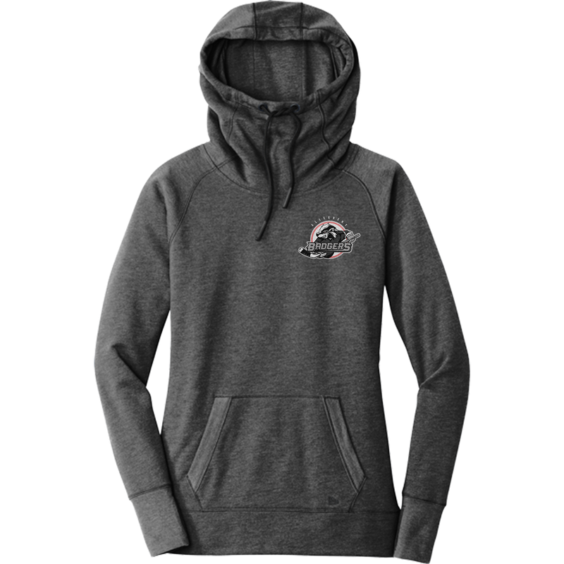 Allegheny Badgers New Era Ladies Tri-Blend Fleece Pullover Hoodie