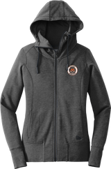 Biggby Bobcats New Era Ladies Tri-Blend Fleece Full-Zip Hoodie