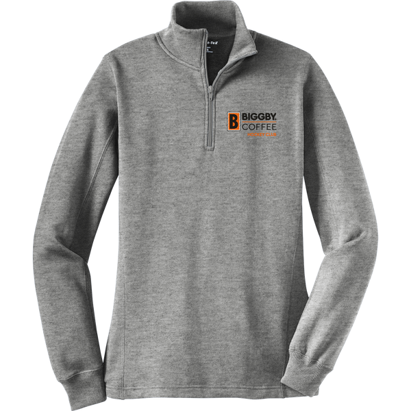 Biggby Coffee Hockey Club Ladies 1/4-Zip Sweatshirt