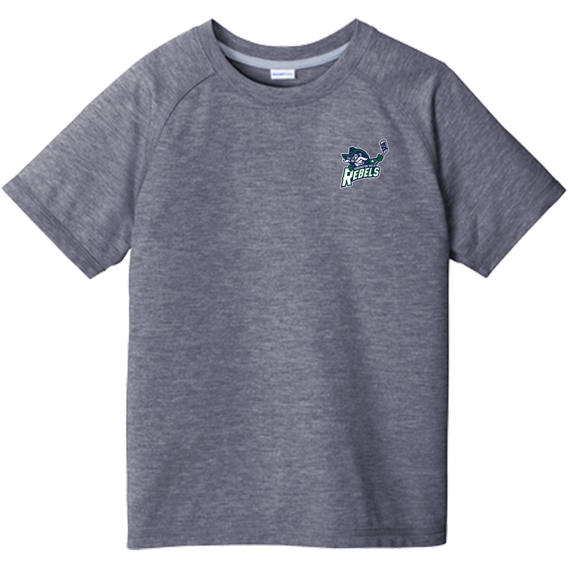 Kensington Valley Rebels Youth PosiCharge Tri-Blend Wicking Raglan Tee